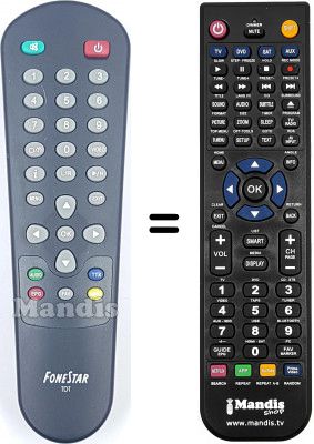 Telecomando equivalente Fonestar WHV14856W