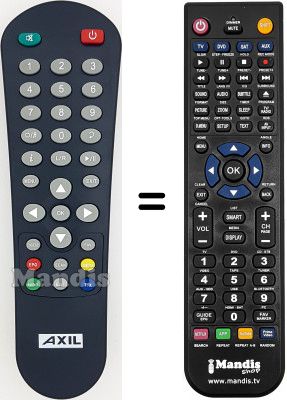 Telecomando equivalente Axil WHV12368W