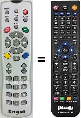 Telecomando equivalente Engel SEC12371W