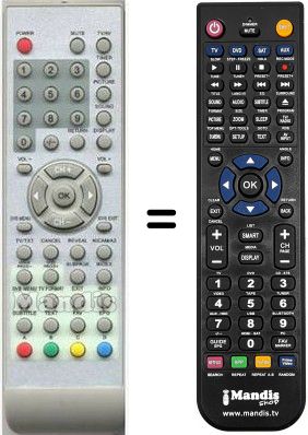 Telecomando equivalente Saivod HVS54877