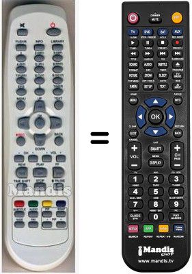 Telecomando equivalente HVS53422 Telecomando equivalente HVS53422