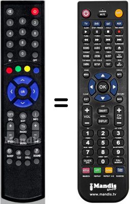 Telecomando equivalente HVS53541