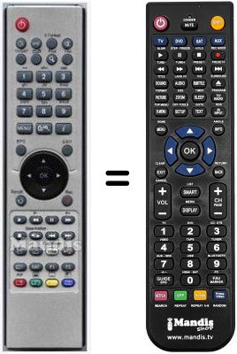 Telecomando equivalente GOLDEN INTERSTAR HVS53271