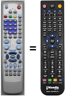 Telecomando equivalente HVS54954