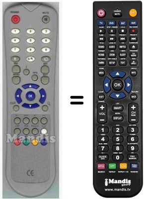 Telecomando equivalente HVS53543