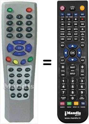 Telecomando equivalente HVS53417