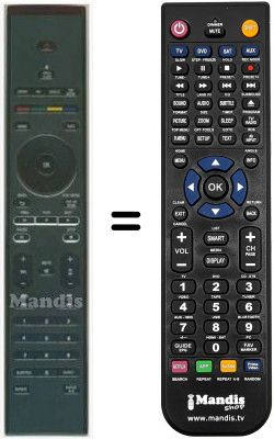 Telecomando equivalente Philips HVS59560