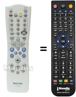 Telecomando equivalente Philips HVS54261