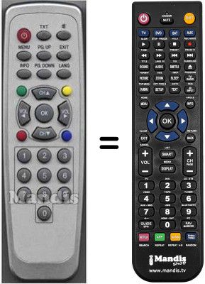 Telecomando equivalente HVS53696