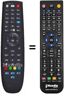 Telecomando equivalente HVS53460