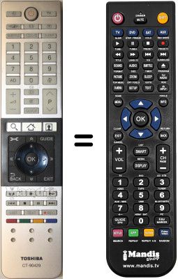 Telecomando equivalente Toshiba HVS57321