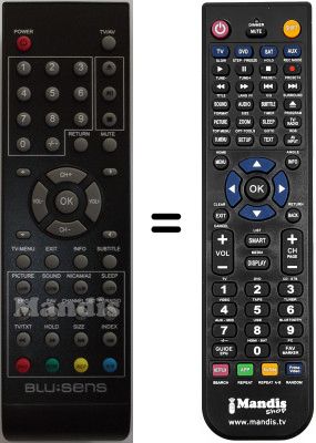 Telecomando equivalente Blusens WHV15786