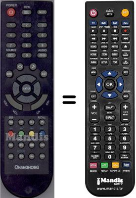 Telecomando equivalente Changhong WHV14327