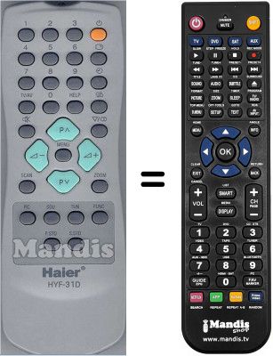 Telecomando equivalente WHV3311