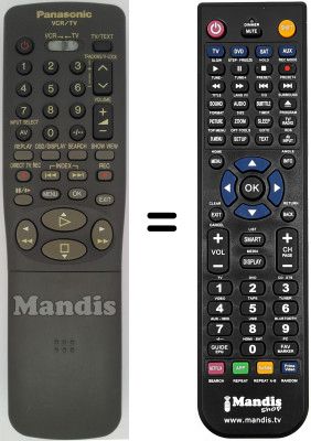 Telecomando equivalente Panasonic SEC2771