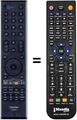 Telecomando equivalente Toshiba WHV15780