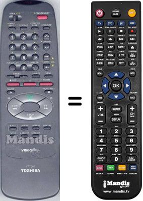 Telecomando equivalente Toshiba WHV15218