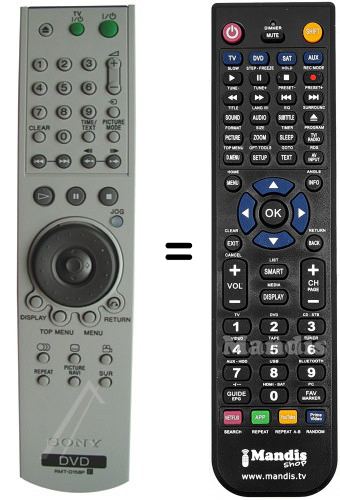Telecomando equivalente RMT-D158P