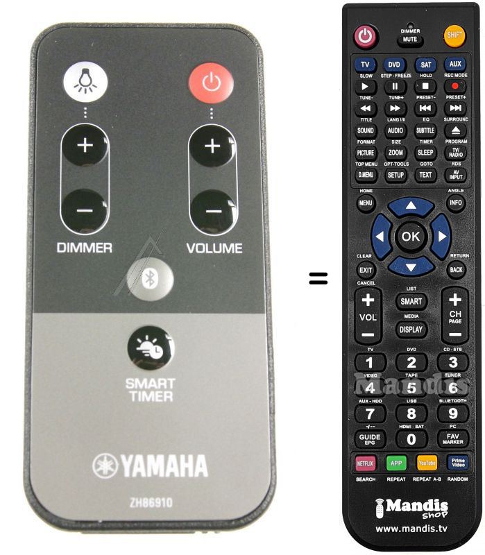 Telecomando equivalente Yamaha HVS50416