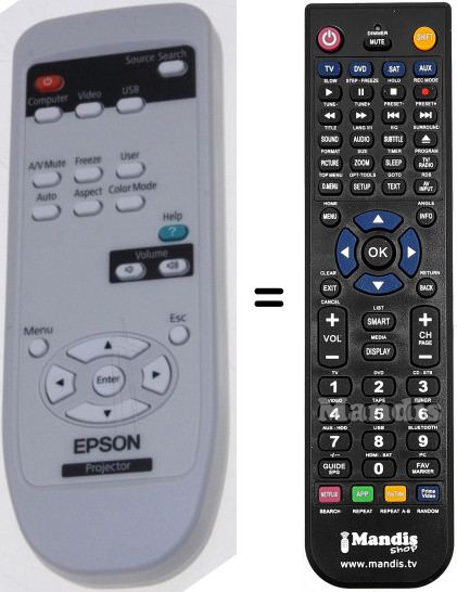 Telecomando equivalente Epson EH-TW450