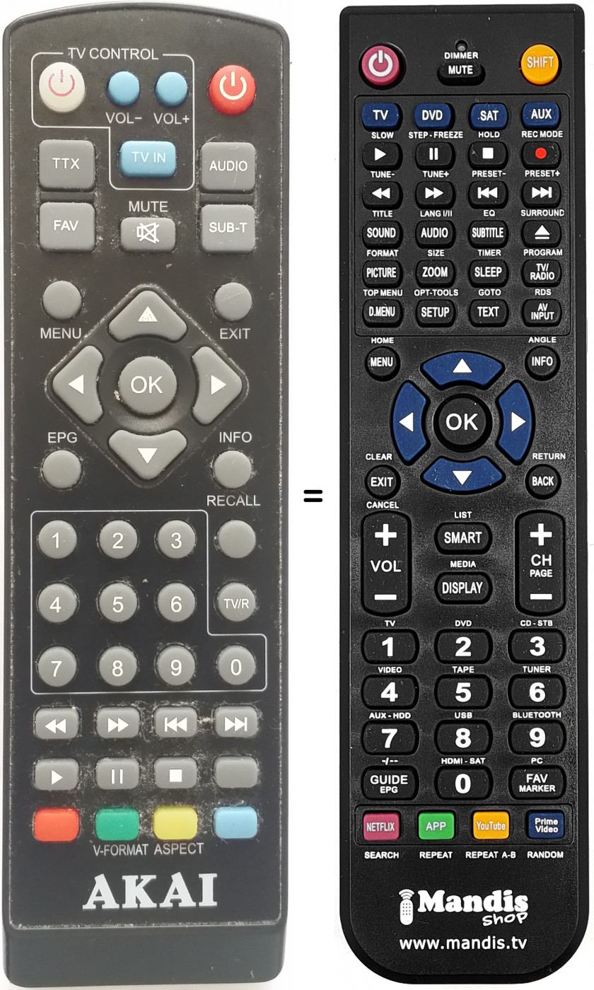 Telecomando equivalente ZAP26510K-L